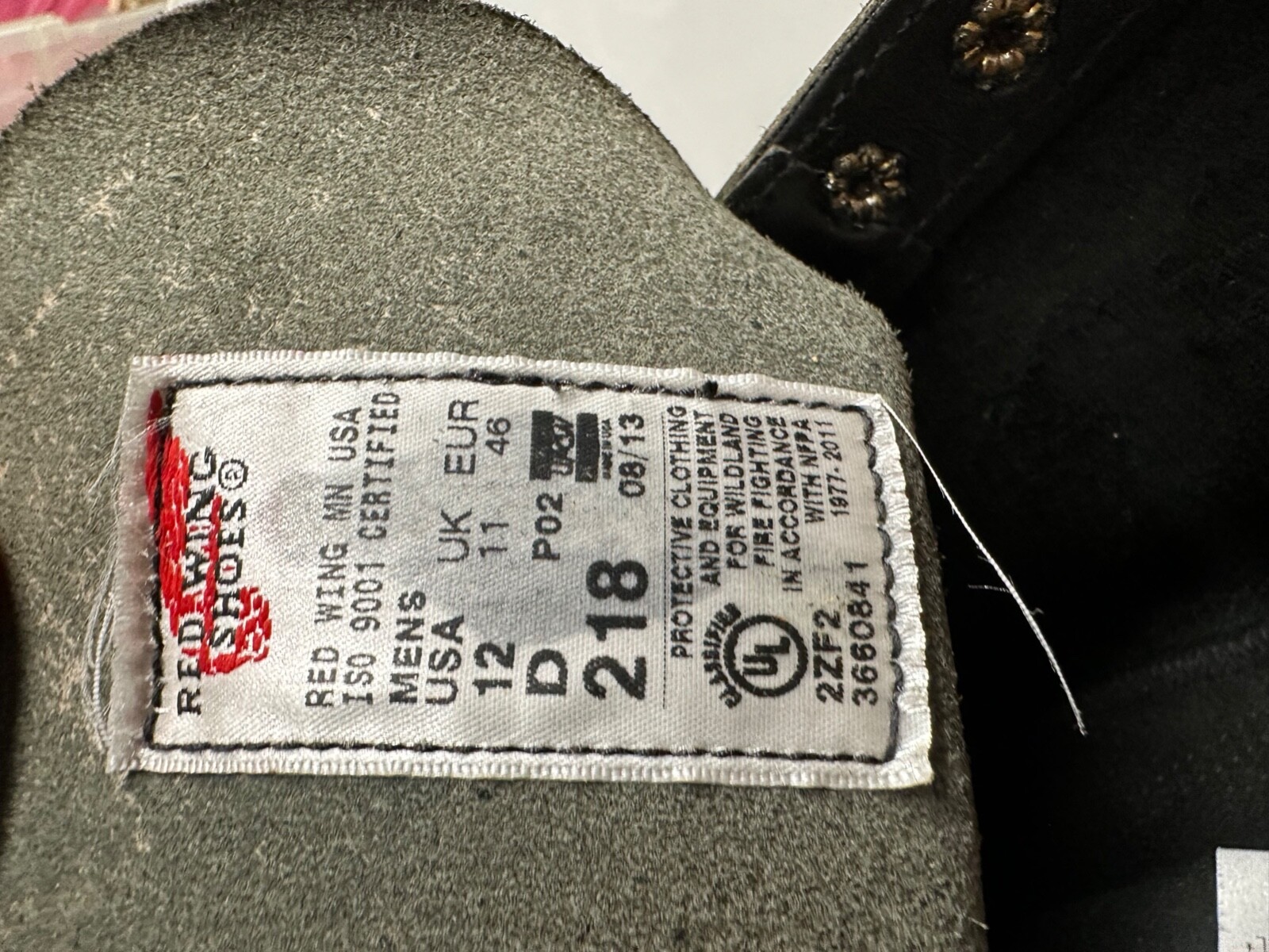 2x LEFT FOOT Red Wing 218 Logger Max Wildland Boots Mens 12 D eBay