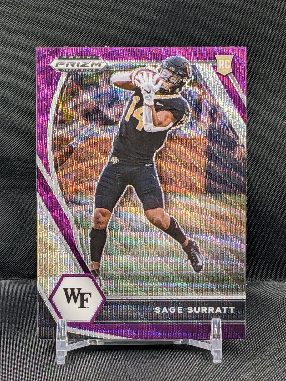 2021 Panini Prizm Draft Picks Sage Surratt #134 Purple Wave