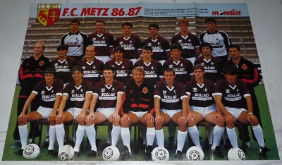 Poster FC Metz 86-87 Avec Zavarov – Collector Foot, Magazine Mondial