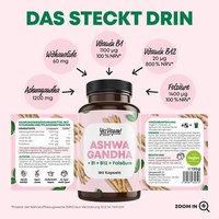 Yes Vegan® Ashwagandha Hochdosiert - Kapseln