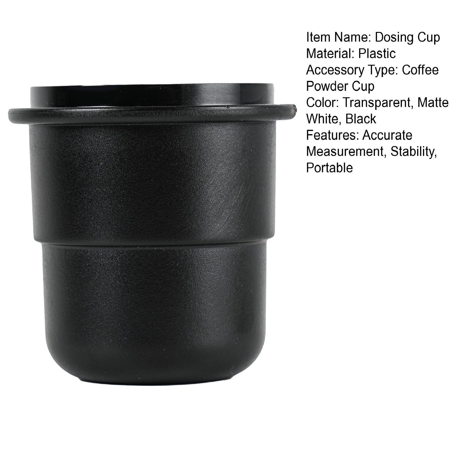 Coffee Dose Cup Bean Grinder Accessory 58mm Espresso Dosing Accurate