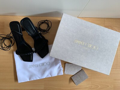 Jimmy Choo Diosa 85mm Sandalen Pumps Gr.37,5 schwarz