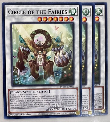 Yugioh! 3x Circle of the Fairies PHHY-EN042 Common 1st Ed NM