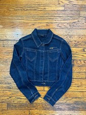 Fubu Fitted Denim Jacket Vintage 1990’s Size Small Nwot *defect