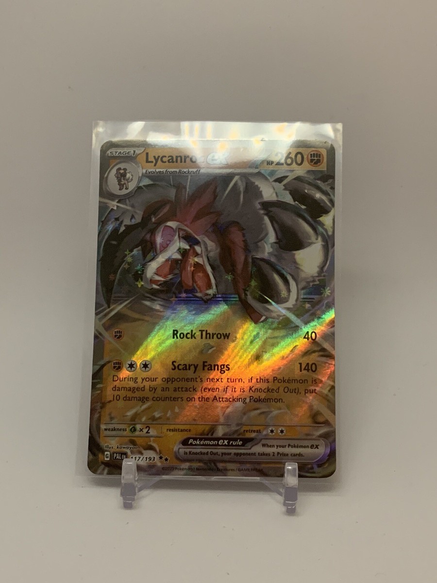 Pokémon TCG Lycanroc ex Scarlet & Violet - Paldea Evolved 117/193