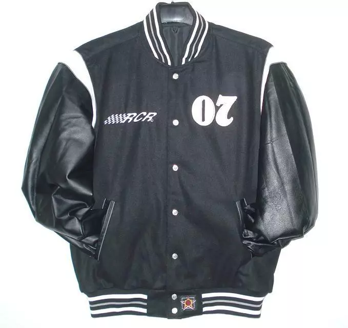 Nascar Jack Daniels Wool Body & Leather Sleeves Reversible