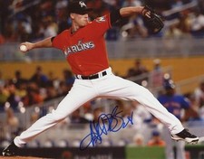 ANTHONY DESCLAFANI ORANGE FLORIDA MARLINS SIGNED 8x10 PHOTO JSA SOA