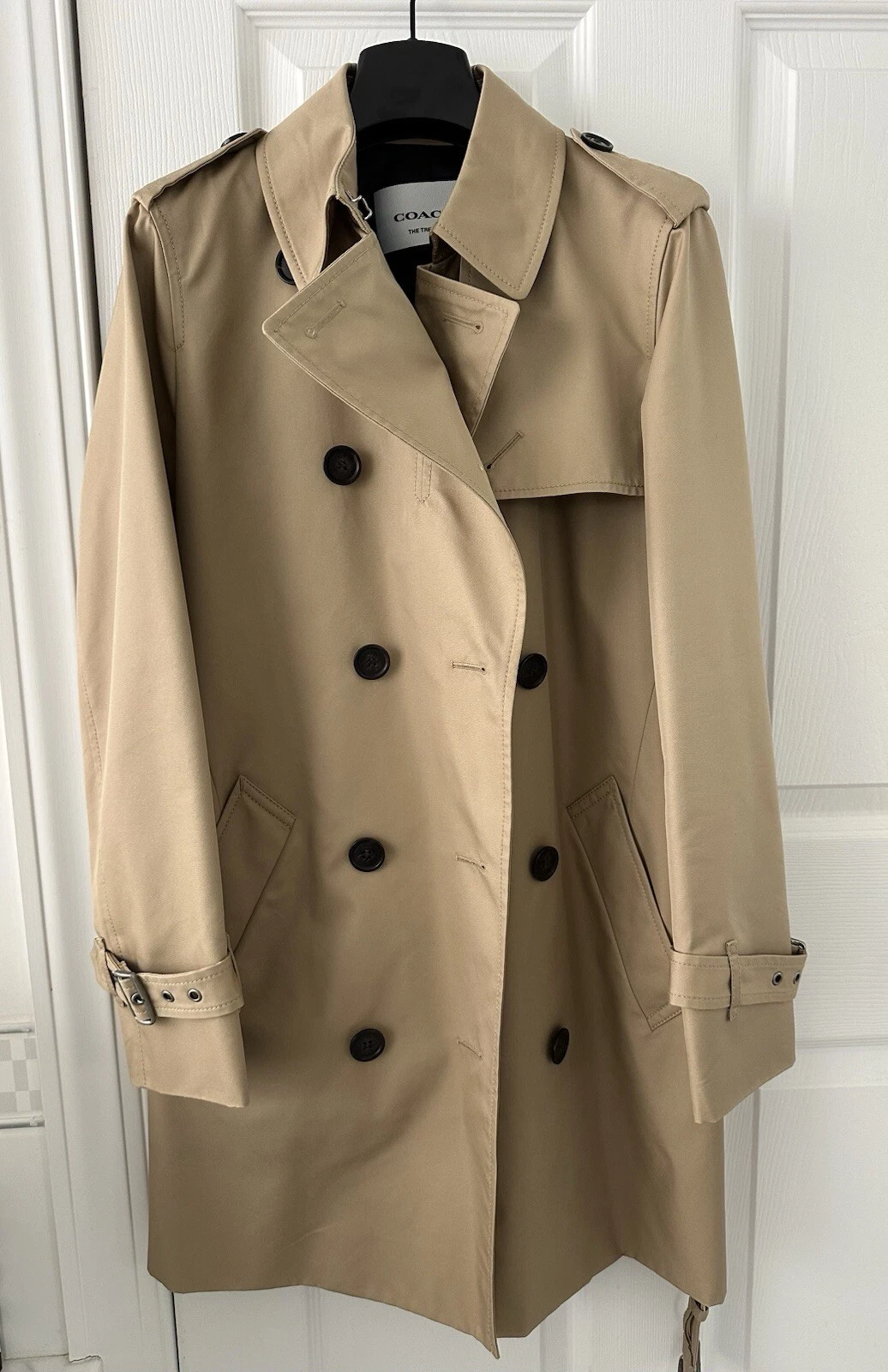 Cappotto trench Coach tinta unita medio taglia S