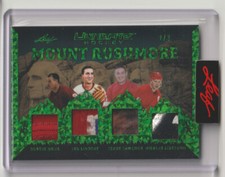 Leaf Ultimate Hockey Mount Rushmore Howe Lindsay Sawchuk Lidstrom MR-8 Patch /3