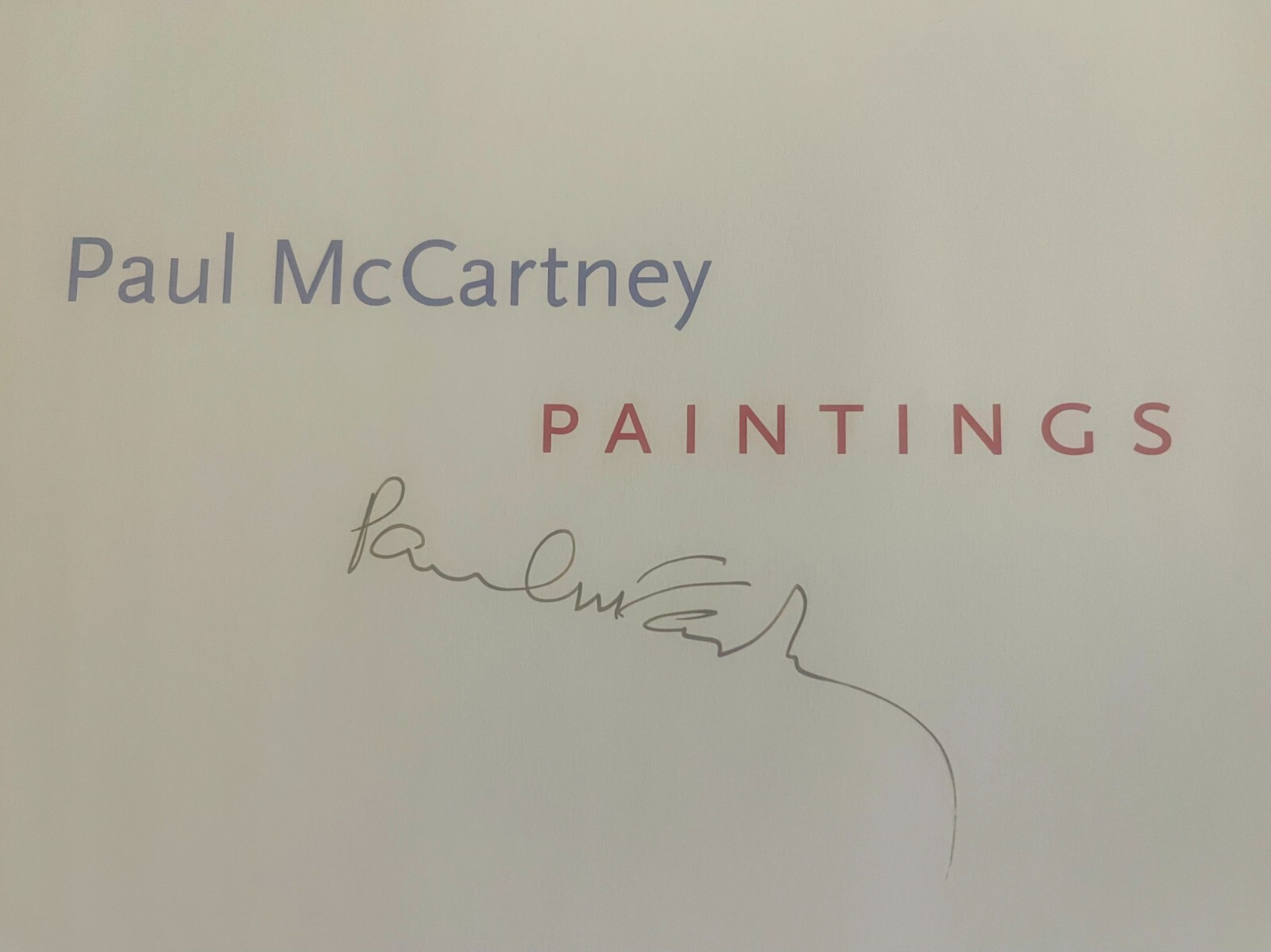 Paul McCartney Signed Book "Paintings" -The Beatles with PSA-DNA- C0A