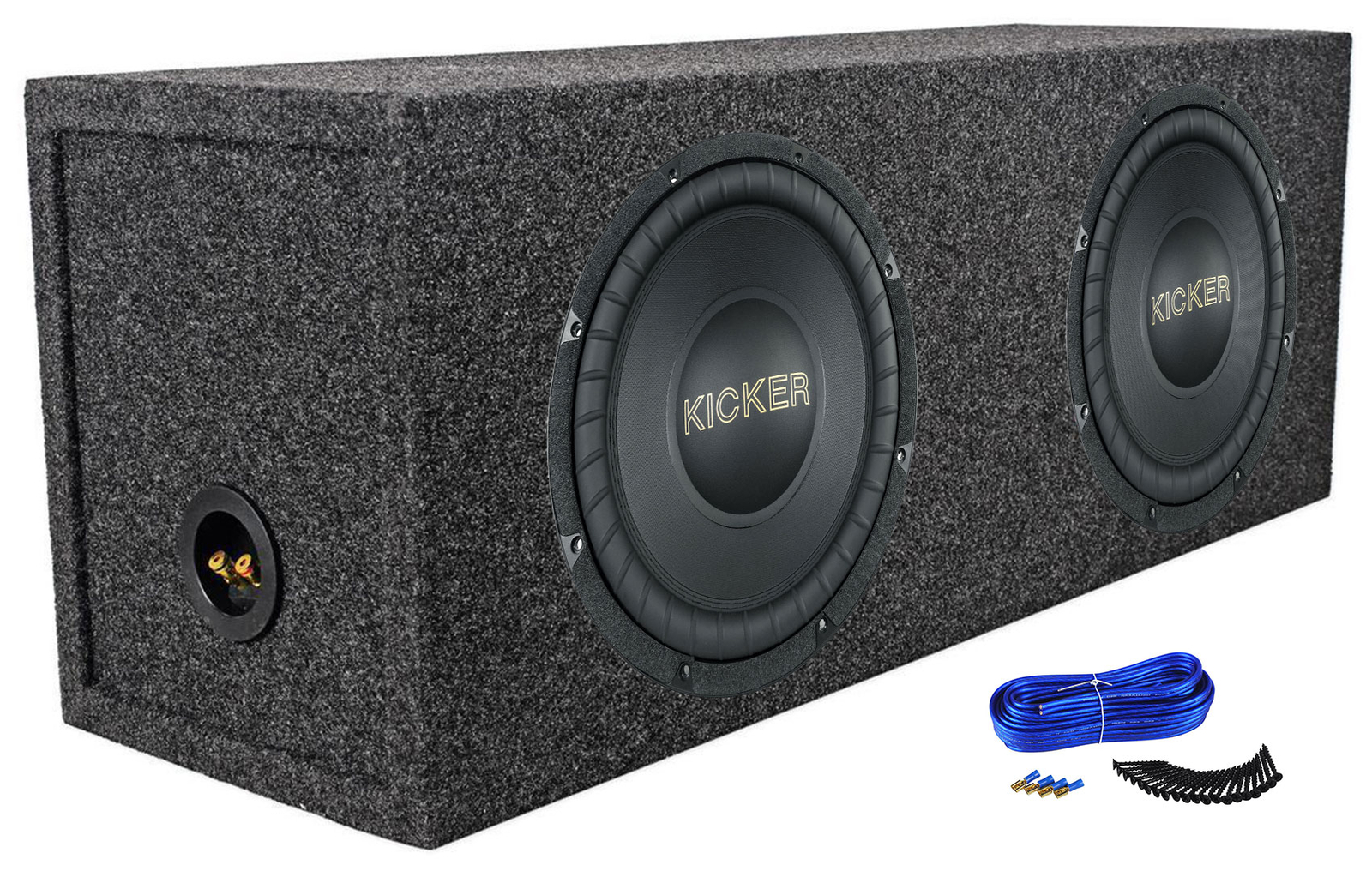 2 Автомобильные сабвуферы Kicker 50GOLD104 ограниченной серии Gold Comp из 10 автомобильных сабвуферов Запечатанная коробка для сабвуферов 48790₽