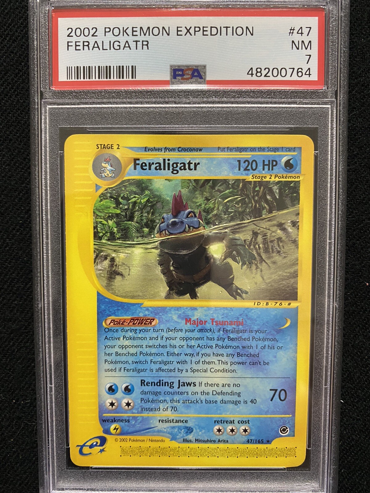 2002 Pokemon Expedition Feraligatr 47/165 PSA 7 NM