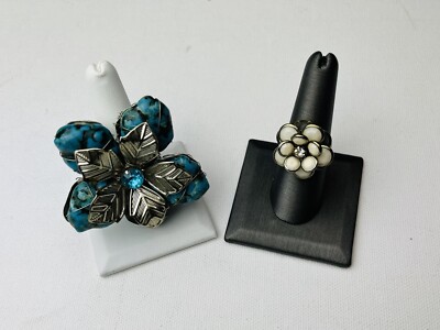 Beautiful Unique Floral Rhinestone Fashion Jewelry Rings
