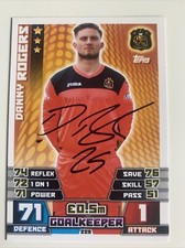 Danny Rogers Signed Dumbarton Match Attax As Per Photo