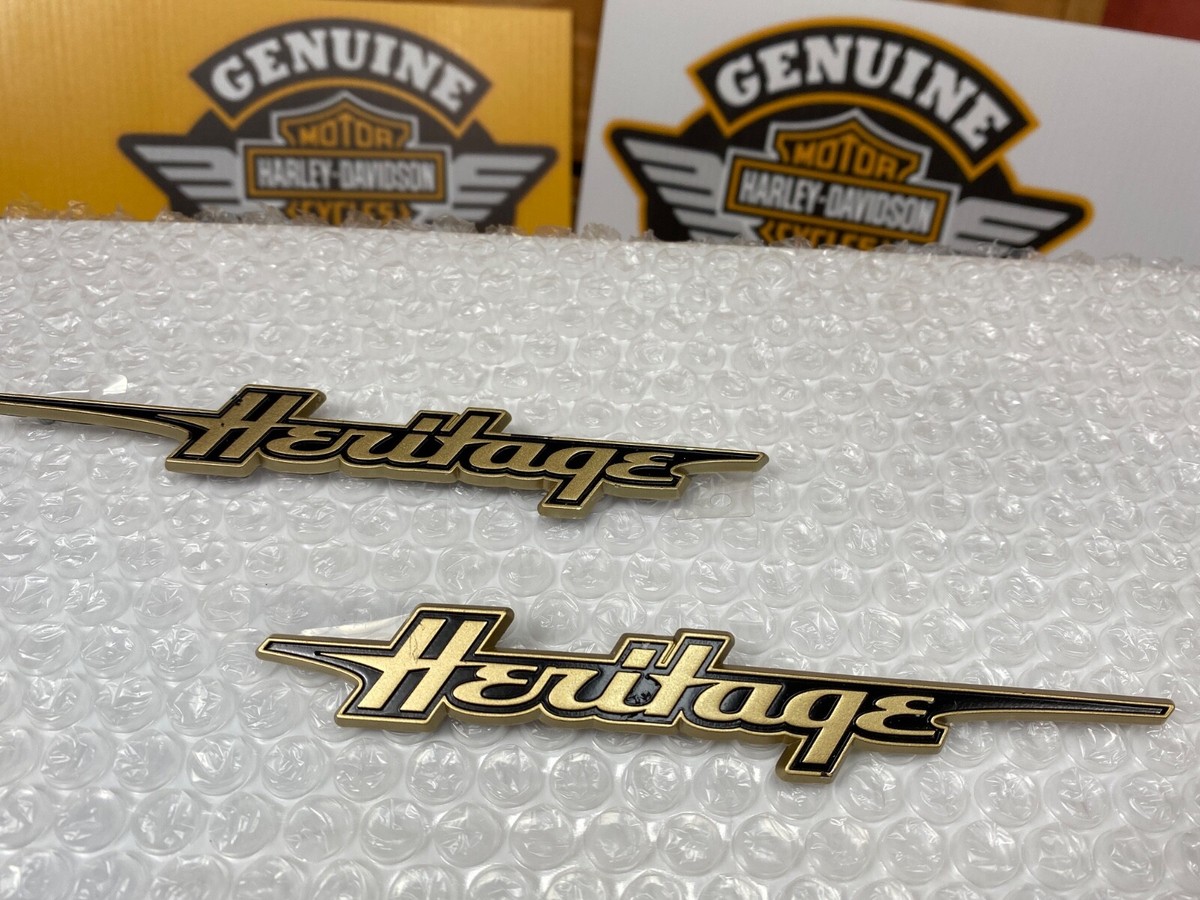 Harley-Davidson エンブレム 🔥Harley-Davidson OEM Heritage Softtail Front Fender Emblems 🔥 | eBay