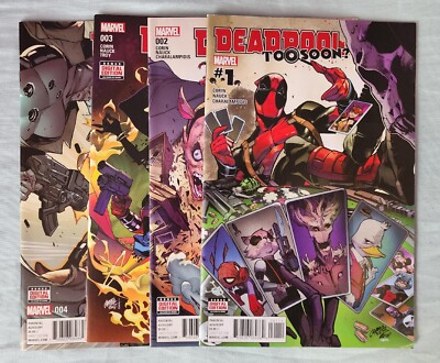 Marvel Comics Deadpool Too Soon 1 2 3 4 Full Set