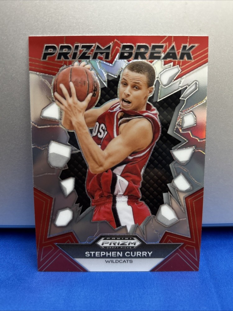 2024 Panini Prizm Draft Picks- Prizm Break Silver-Stephen Curry