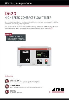 ATEQ D620 | E388-0186 HIGH SPEED FLOW TESTER/LEAK DETECTOR | eBay