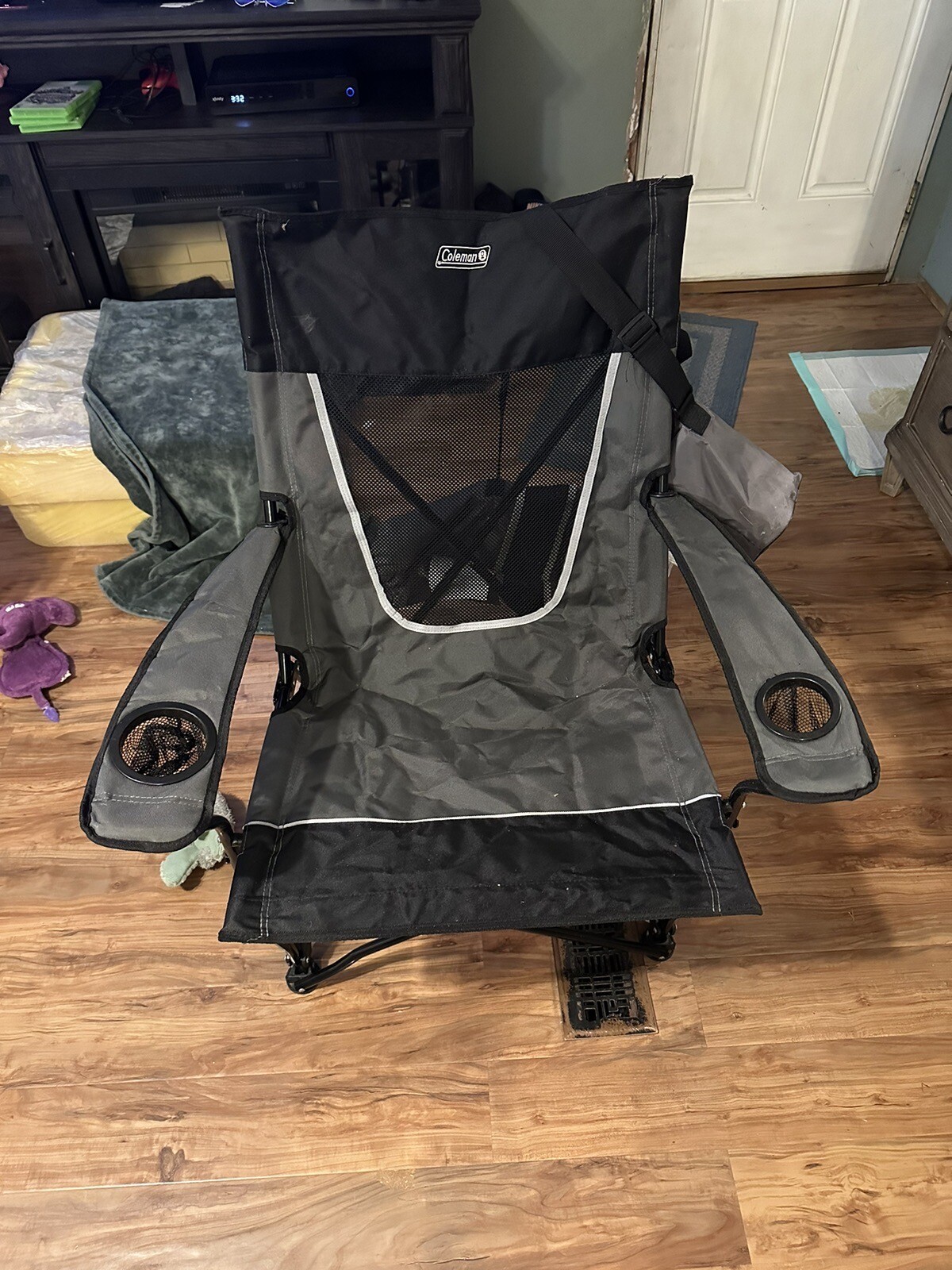 Coleman Camping Chair with 4Can Cooler Black 76501033816 eBay