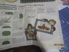 Daisy Kingdom Harvest Pillow Pals Cotton Craft Fabric Panel free US shipping