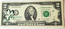 ** "The Shamrock Two" 2017A Series $2 Two Dollar Bill from BEP ***