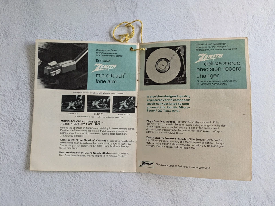 Zenith high fidelity solid-state stereo 60W Amp Adverting  booklet Vintage - Image 4 of 4