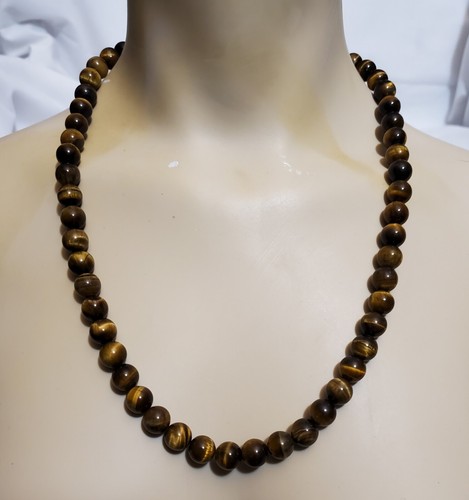 Lee Sands ~ Tri-Color Tigers Eye Graduated Beaded Necklace & Bracelet Set ~ NEW - Picture 3 of 5