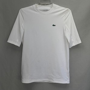 LACOSTE Men's Novak Djokovic Tennis Crew Neck Jersey/Tee Sz.XL White