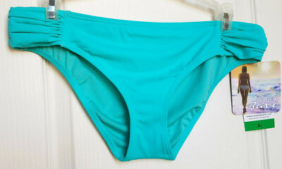 Coco Rave Jade Green Cheeky Bikini Bottom Size Large NEW $28
