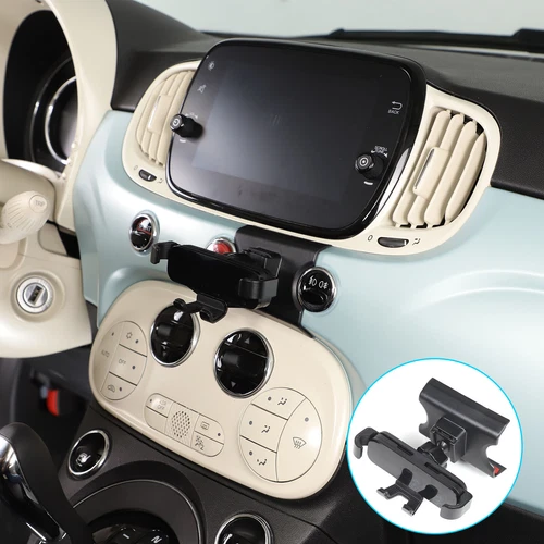 Dashboard Center Cell Phone Holder Mount Stander For Fiat 500 2016-up