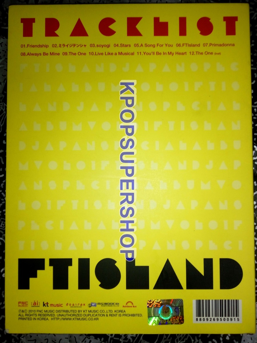 FTIsland Japan Special Album Vol. 01 CD Great Condition No