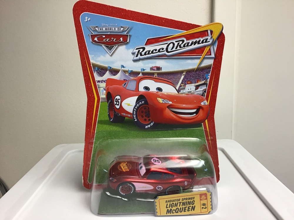 MOC Pixar Cars Radiator Springs Lightning McQueen #2, Race-O-Rama Card