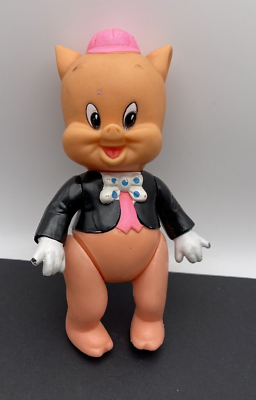 PORKY PIG Vtg. 1976 Plastic Figure R. Dakin Looney Tunes Warner
