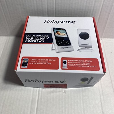 Babysense Video Baby Monitor V24R+1_US Night Vision, Temp