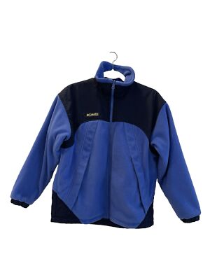 Columbia 子ども用ジャケット サイズL(14〜16)青 Columbia Fleece Full Zip Jacket Reversible Blue & Navy Size 14/16