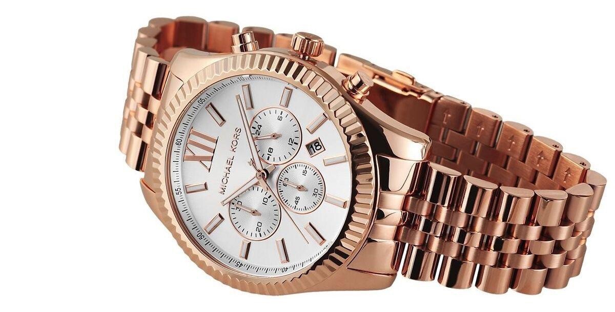 New MICHAEL KORS Lexington Unisex Watch MK8313 Rose Gold | eBay