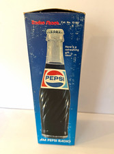 Pepsi AM Bottle-Shaped Novelty Radio RadioShack Cat. No. 12-987 In Box