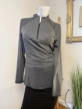 REI Co-op Women’s 1/4 Zip Pullover Long Sleeve Base Layer Top Gray Women’s Small