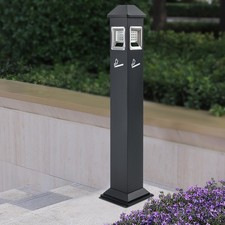 120cm H Stainless Steel Cigarette End Collector W/Inner Barrel Floor Ashtray