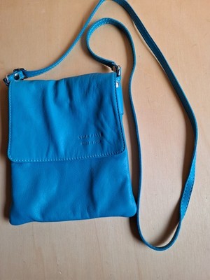 Damen Frauen Vera Pelle Italy Leder Handtasche Crossbody Trendy Schultertasche