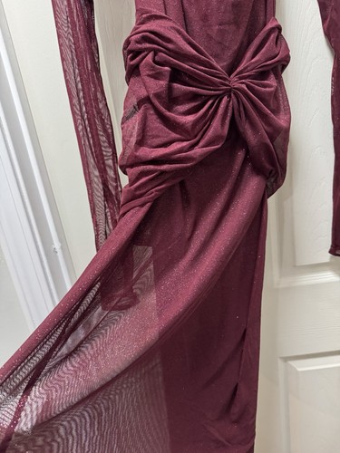 Robe maxi bordeaux « The Starlite » MIRROR PALAIS 1370€ taille S - Photo 8 sur 9