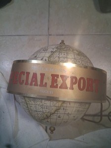 Heileman Special Export Beer Bar Light Up Moving Globe Sign Vintage Works