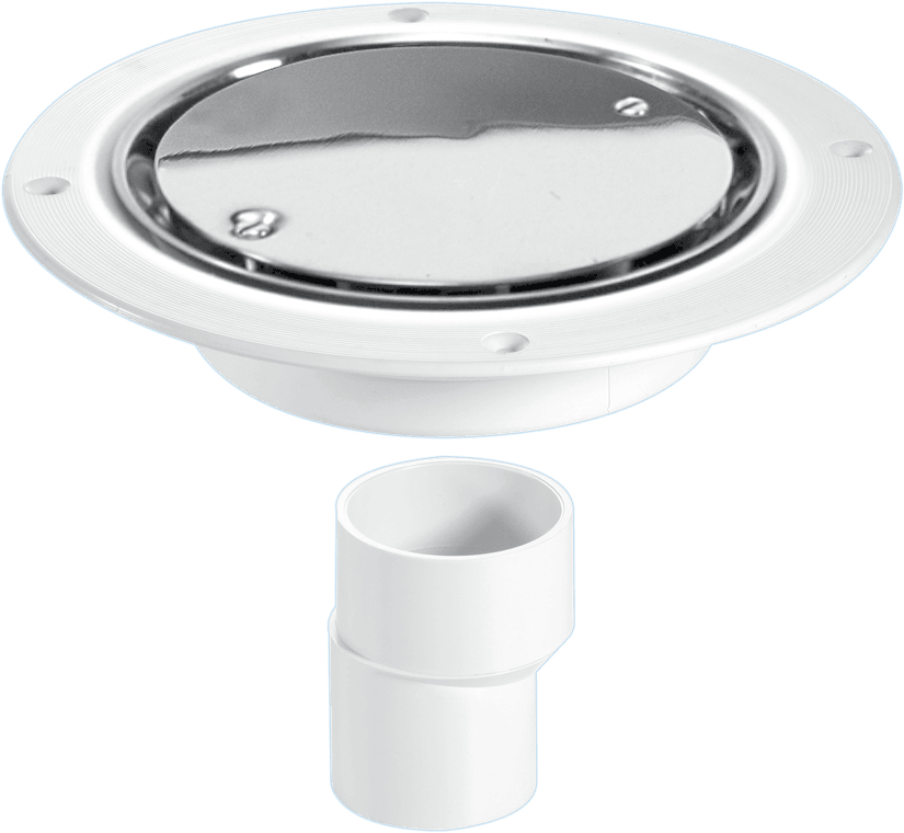 McAlpine Untrapped Gully, Clamp Ring & Cover Plate 2"" Outlet  2"" x 1.5"" Reducer