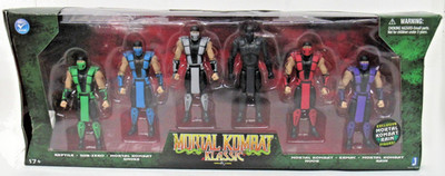 Jazwares Mortal Kombat Klassic 6-Pack 2011 Rain Ermac Noob Smoke Reptile SubZero