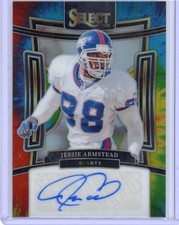 Jessie Armstead Signature Tie-Dye /25: 2023 Panini Select Football. NYG LB! 🔥