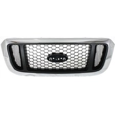 For Ford Ranger Grille Assembly 2004 2005 Honeycomb Chrome Shellpainted Argent
