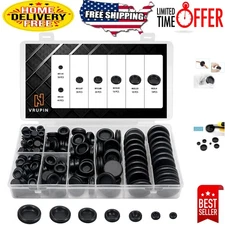 Versatile 188-Piece Grommet Kit – Rubber Plugs for Wiring & Automotive Needs
