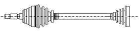 Metelli 17-0434 Drive Shaft for Seat