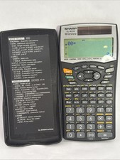 Sharp EL-W516 Write View Scientific Calculator Solar Working With Hard Case
