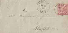 Nachv. K2 HEIDE a. Brief NDP MiNr. 4 , 1868